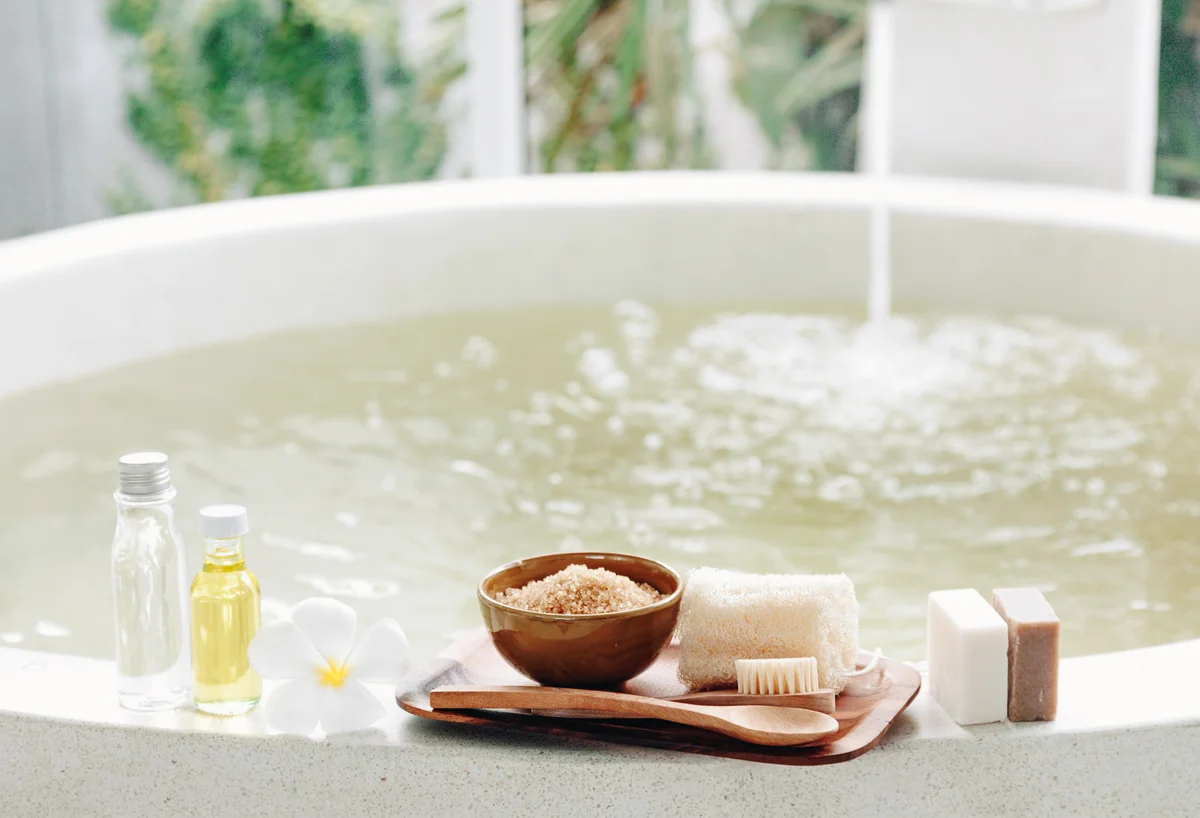 Utiliser dans un bain chaud